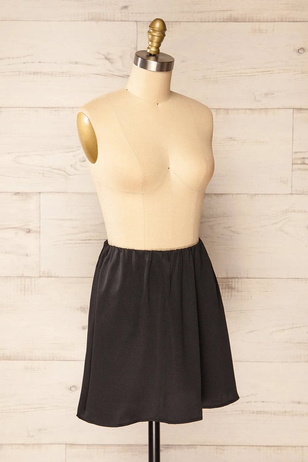 Tourcoing | Short Black Skirt w/ Elastic Waist sold by Boutique 1861 product image thumbnail 3
