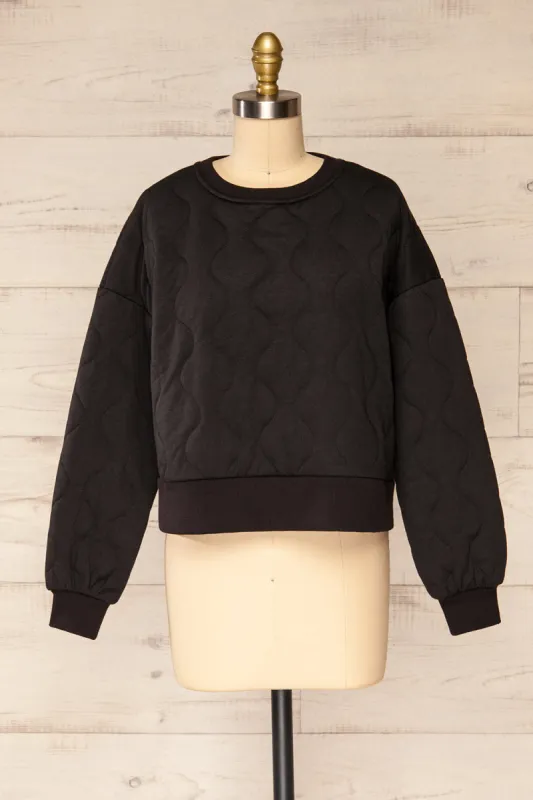 Invern | Cropped Quilted Sweater sold by Boutique 1861