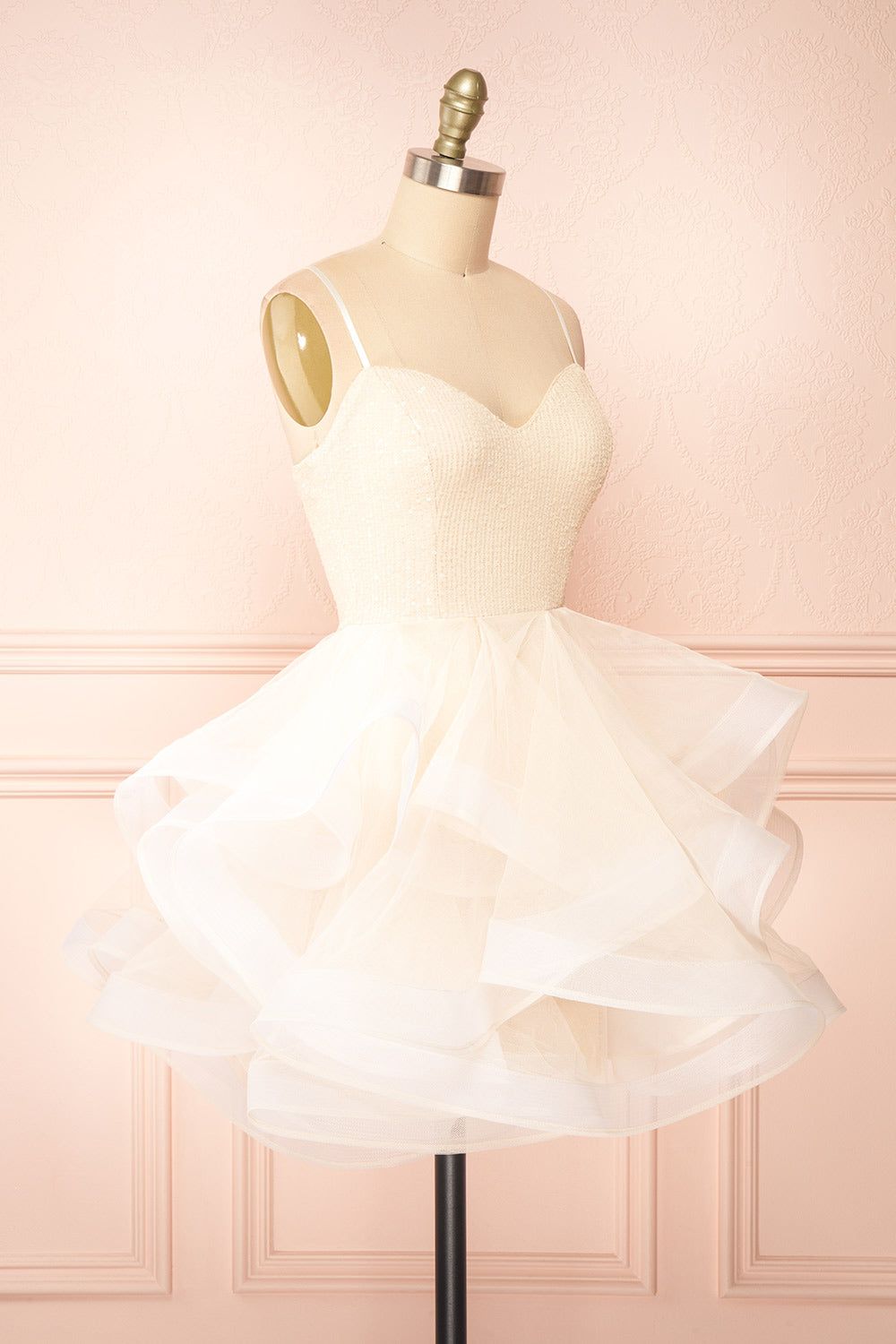 Iksa Ivory | Short Dress w/ Sequin Top sold by Boutique 1861 product image thumbnail 4