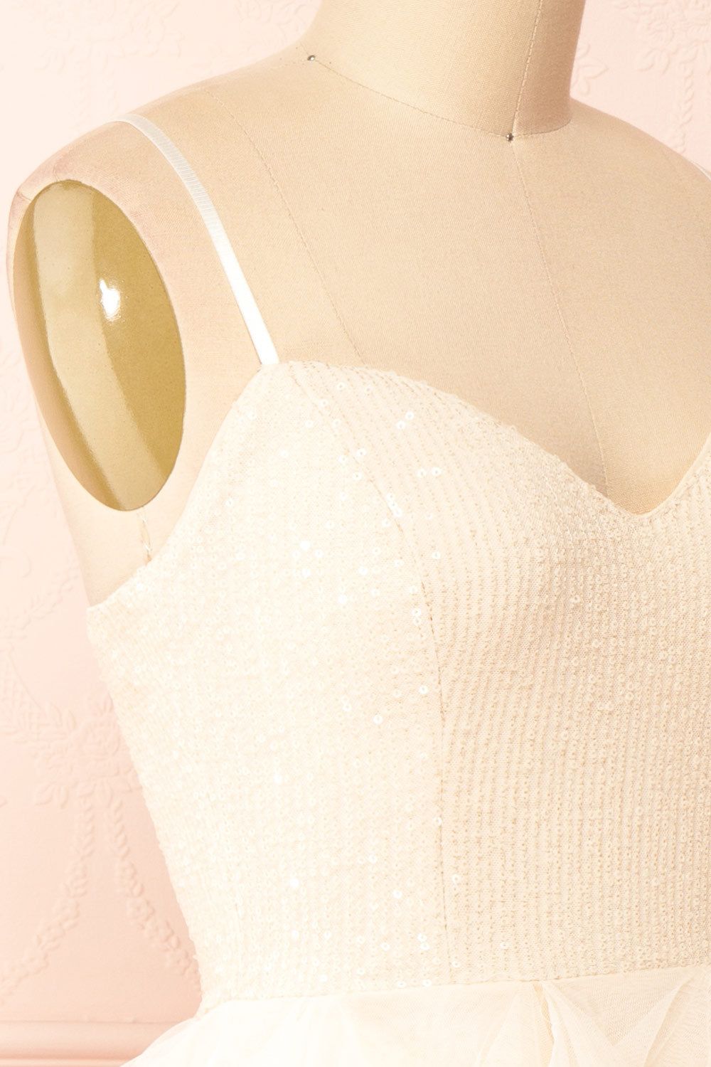 Iksa Ivory | Short Dress w/ Sequin Top sold by Boutique 1861 product image thumbnail 5
