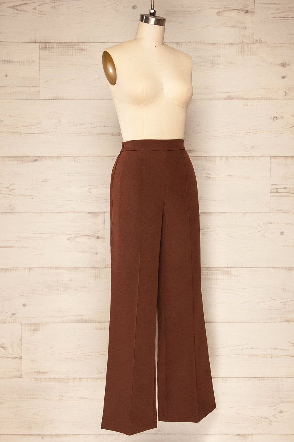 Korcula Brown | High Waisted Wide Leg Pants sold by Boutique 1861 product image thumbnail 3