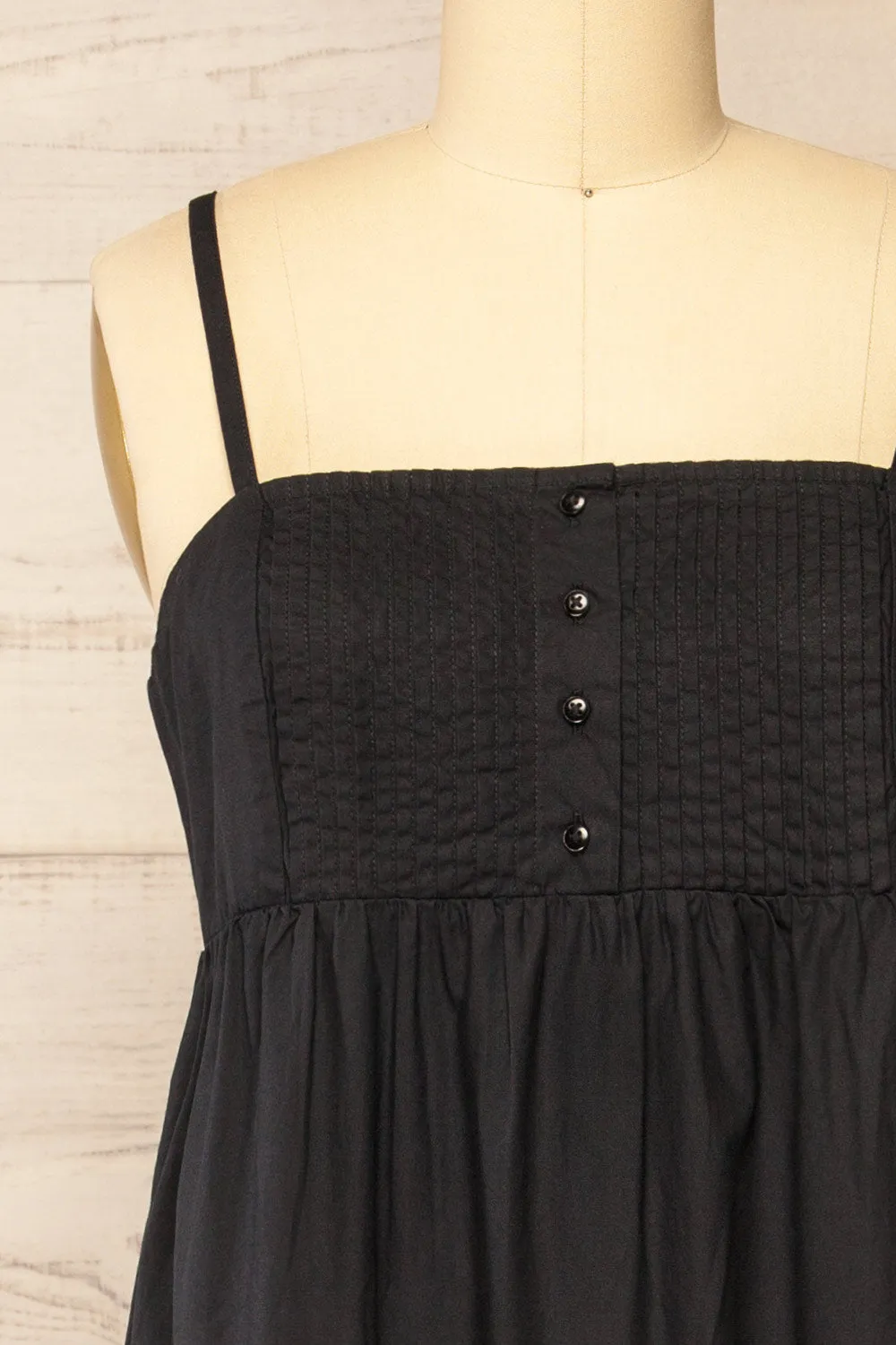 Brocko | Midi Black Dress w/ Thin Straps sold by Boutique 1861 product image thumbnail 3