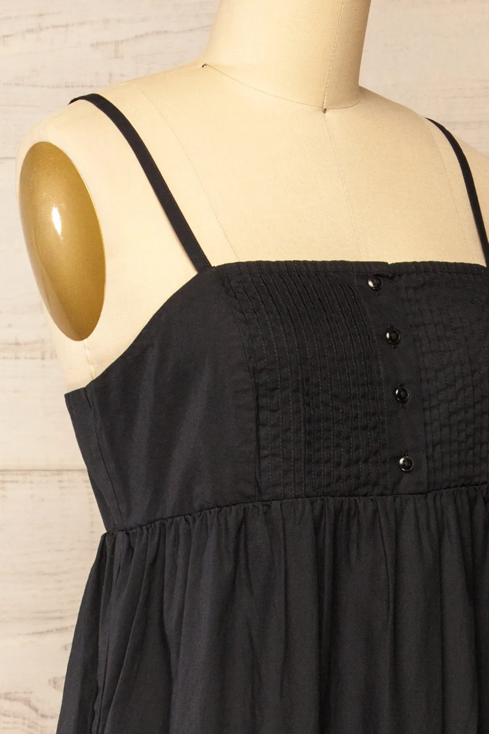 Brocko | Midi Black Dress w/ Thin Straps sold by Boutique 1861 product image thumbnail 5