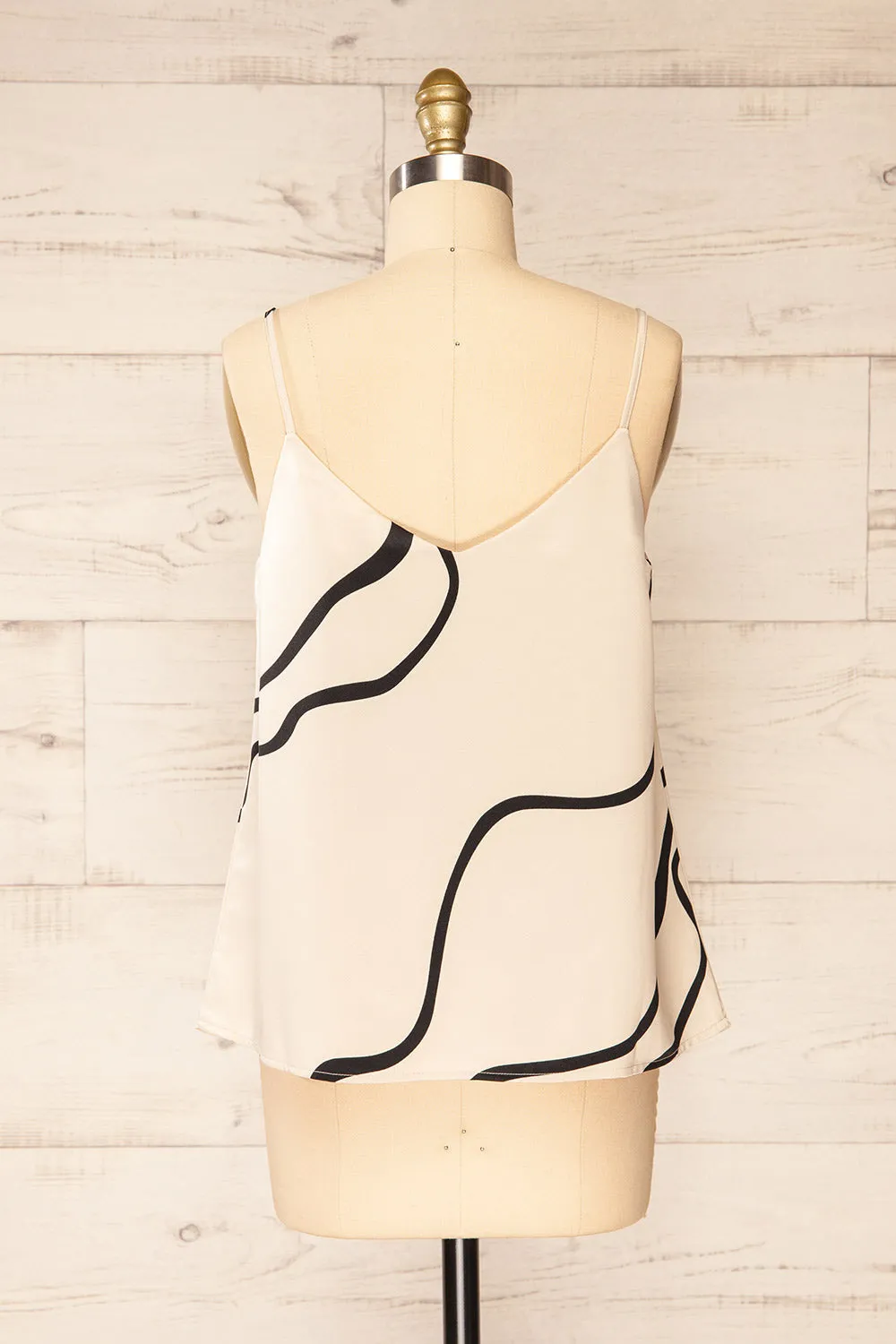 Sokode | Satin Cami Top w/ Abstract Pattern sold by Boutique 1861 product image thumbnail 5