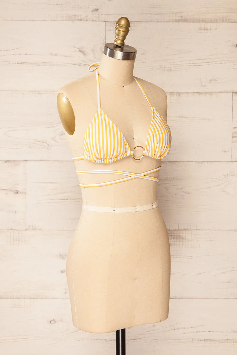 Temara Yellow | Striped Bikini Top sold by Boutique 1861 product image thumbnail 5