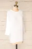 Vincennes White | Round Collar 3/4 Sleeve Top sold by Boutique 1861