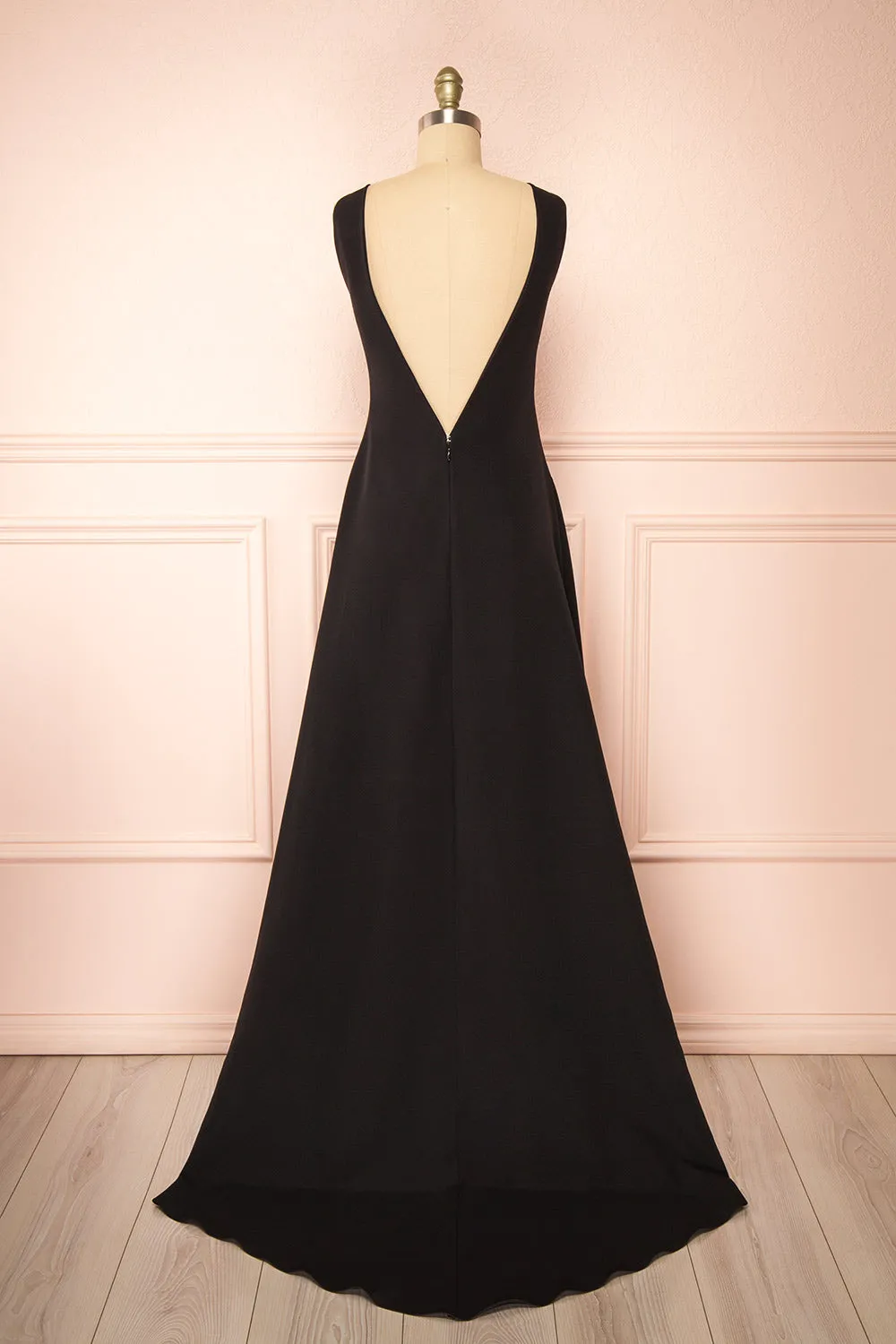 Elenova Black | High Neck Gown w/ Train sold by Boutique 1861 product image thumbnail 4