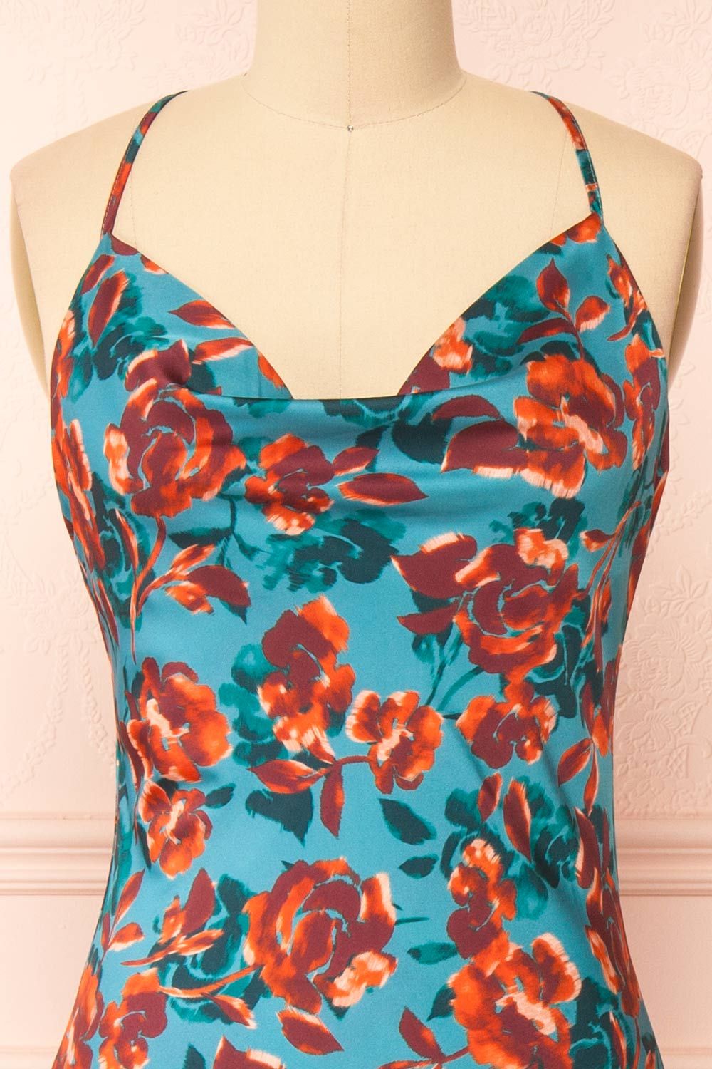 Ismeria | Cowl Neck Floral Midi Dress sold by Boutique 1861 product image thumbnail 2