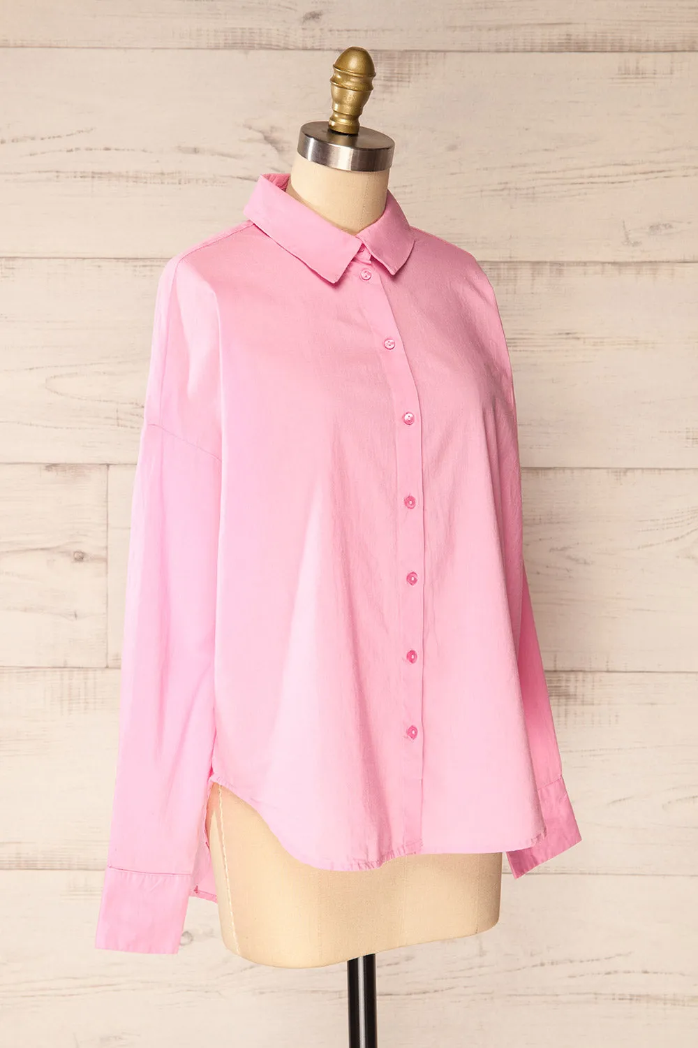 Dodoma Pink | Oversized Button-Up Shirt sold by Boutique 1861 product image thumbnail 3