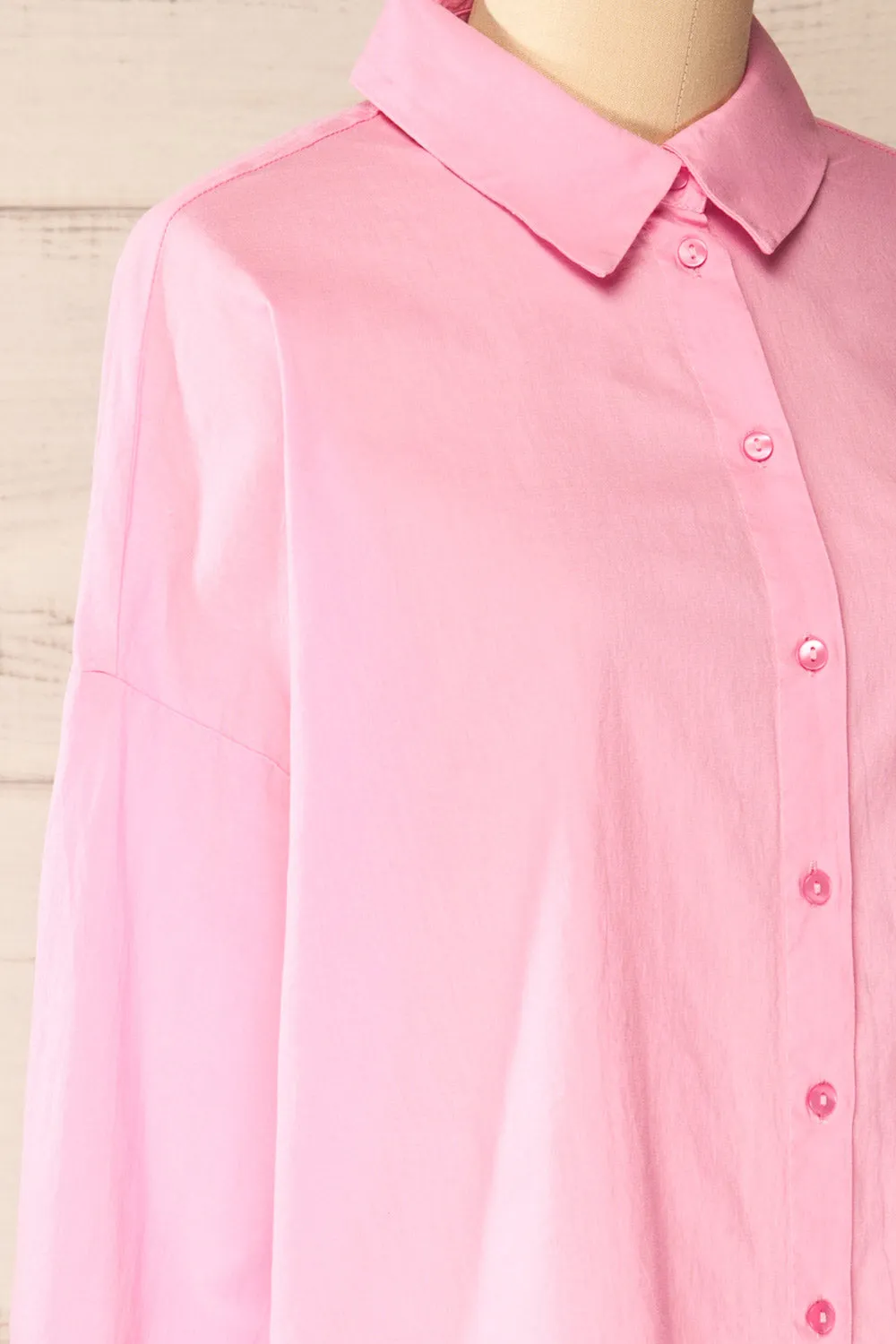Dodoma Pink | Oversized Button-Up Shirt sold by Boutique 1861 product image thumbnail 4