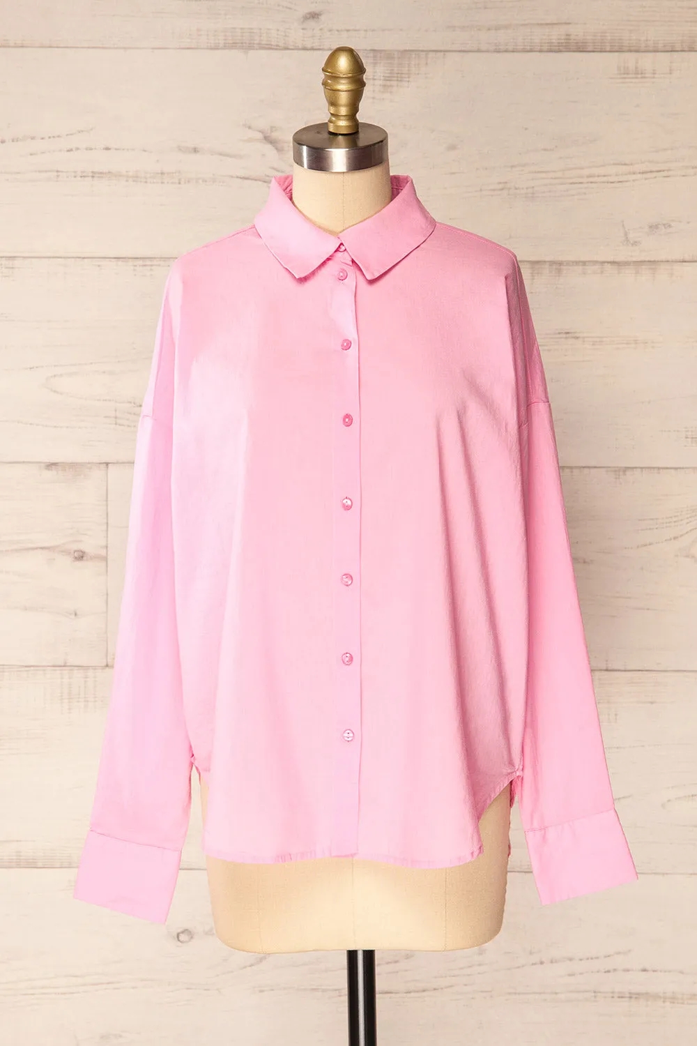 Dodoma Pink | Oversized Button-Up Shirt sold by Boutique 1861