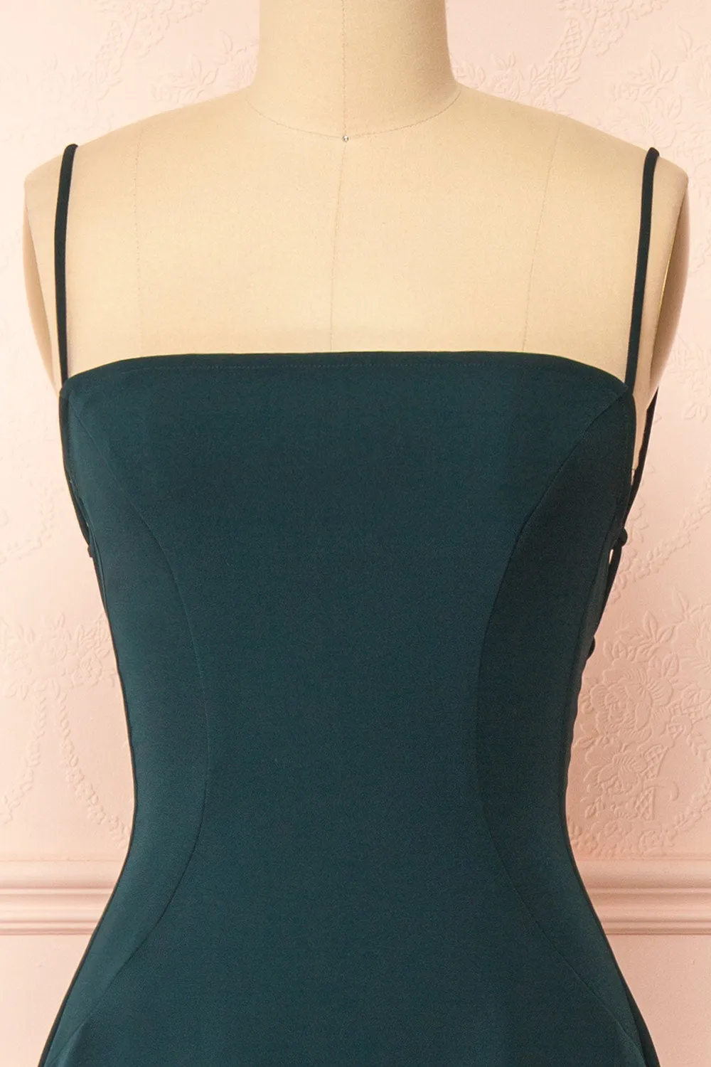 Izabella Green | A-line Maxi Dress with Open Back sold by Boutique 1861 product image thumbnail 4