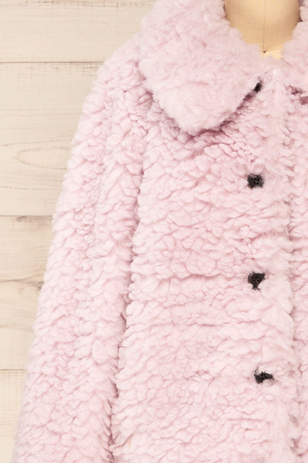 Coldfield | Fuzzy Button-Up Teddy Coat sold by Boutique 1861 product image thumbnail 4
