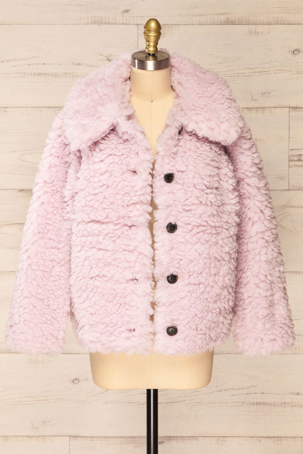 Coldfield | Fuzzy Button-Up Teddy Coat sold by Boutique 1861 product image thumbnail 3