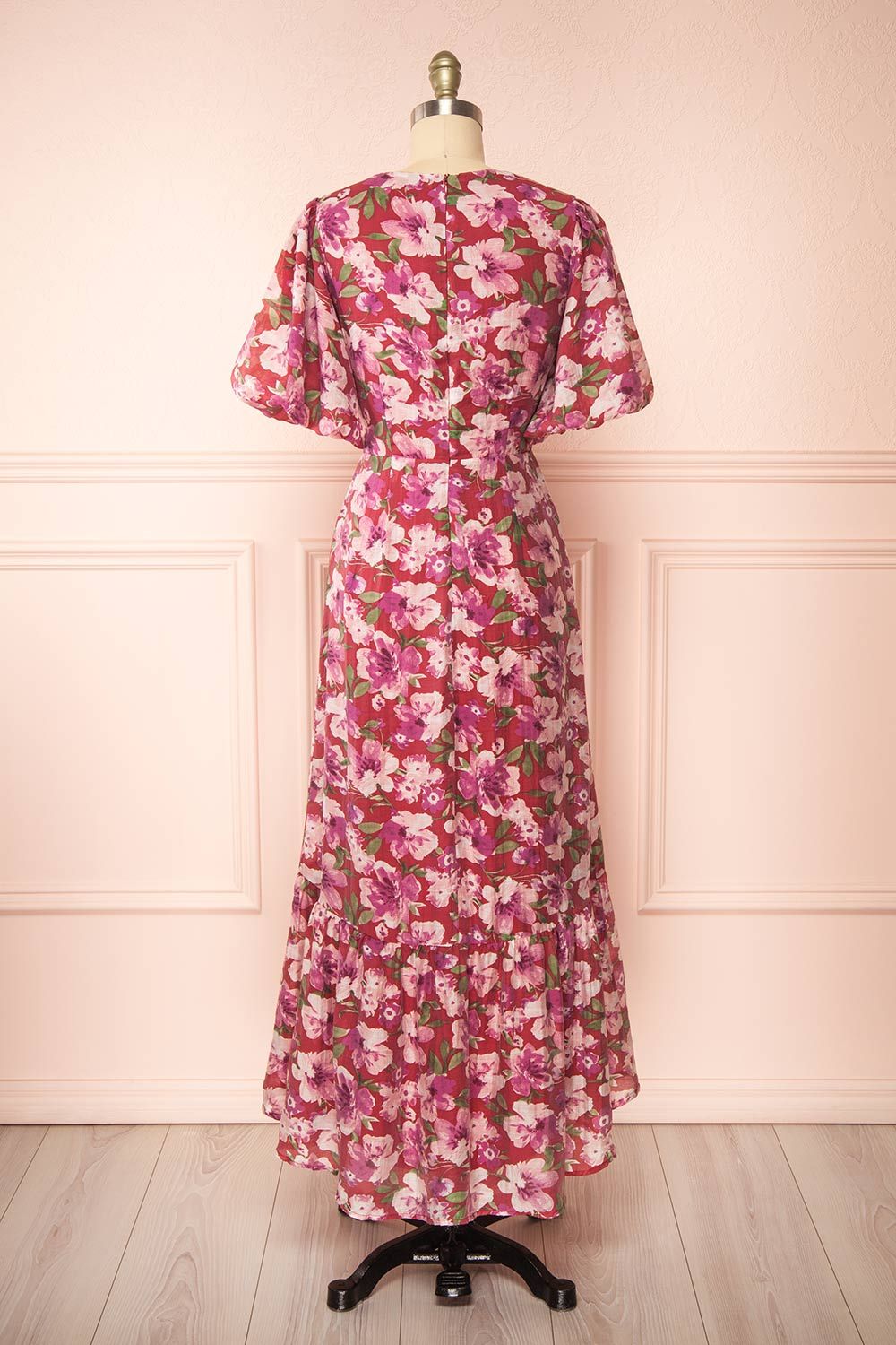 Nerissa | Deep V-neck Floral Print Maxi Dress sold by Boutique 1861 product image thumbnail 5