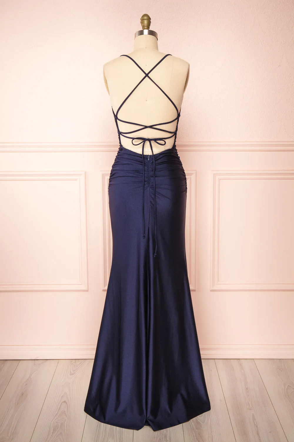 Sonia Navy | Mermaid Maxi Dress with Slit sold by Boutique 1861 product image thumbnail 2