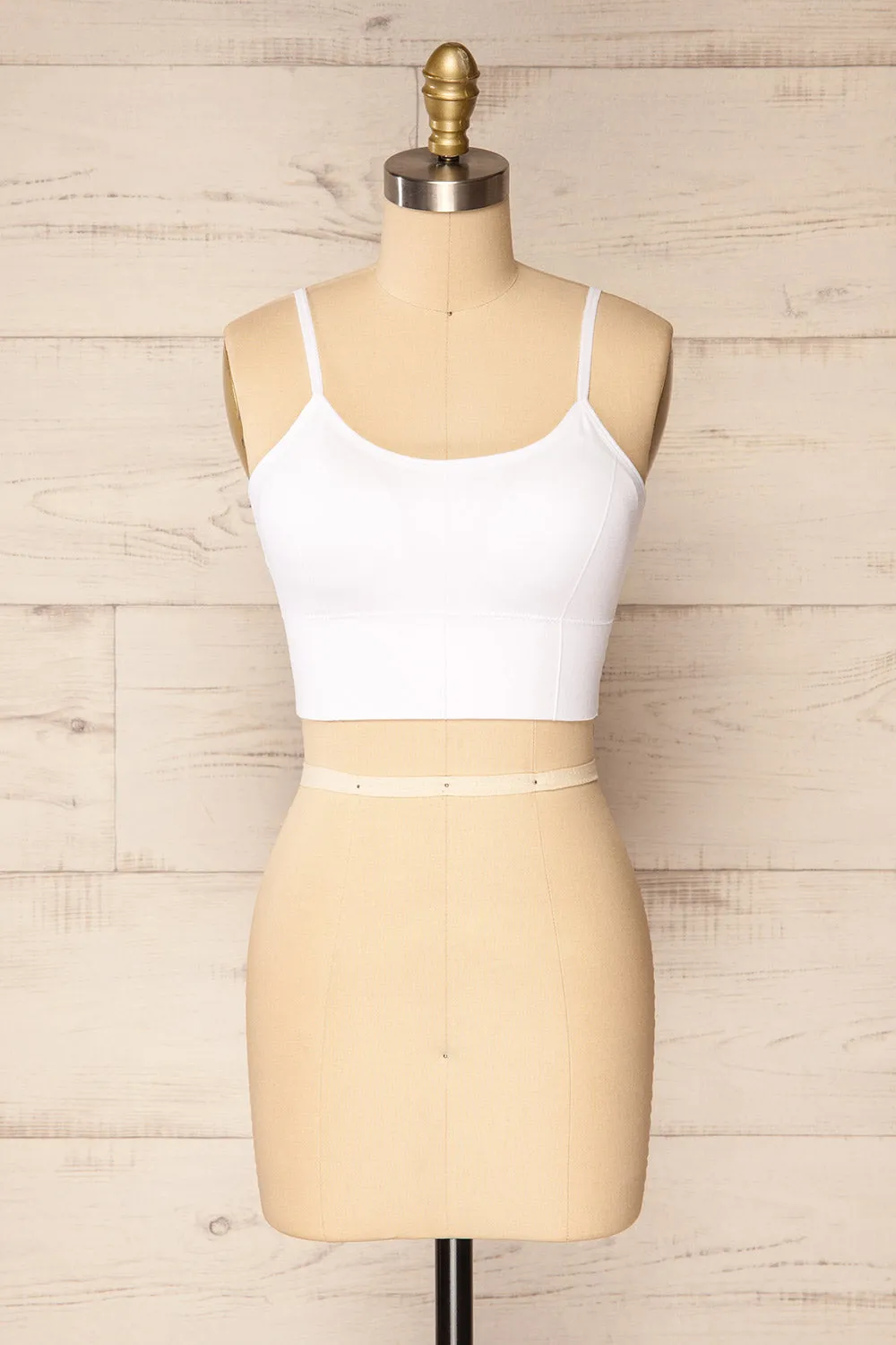 Dezra White | Textured Bralette sold by Boutique 1861