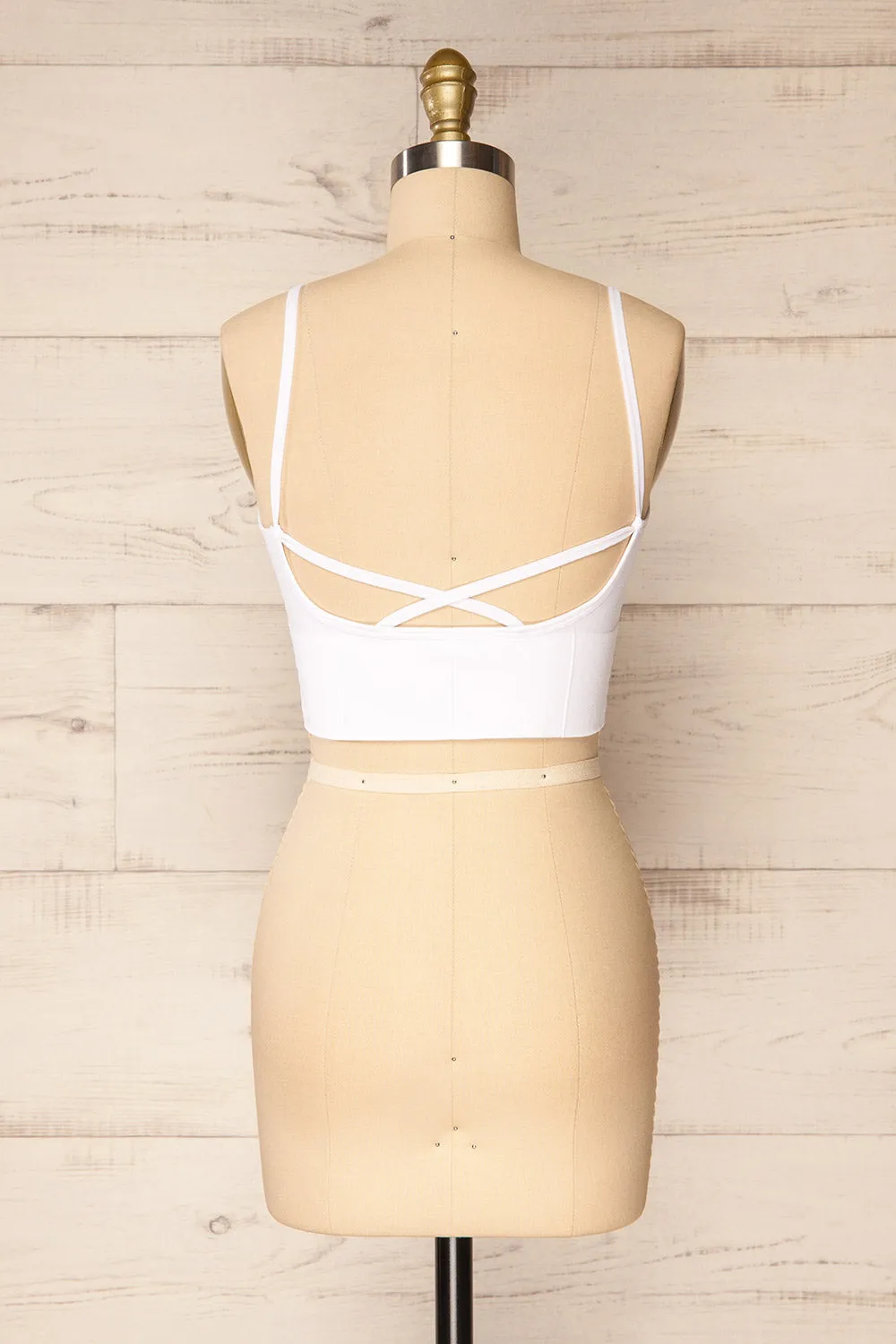 Dezra White | Textured Bralette sold by Boutique 1861 product image thumbnail 4