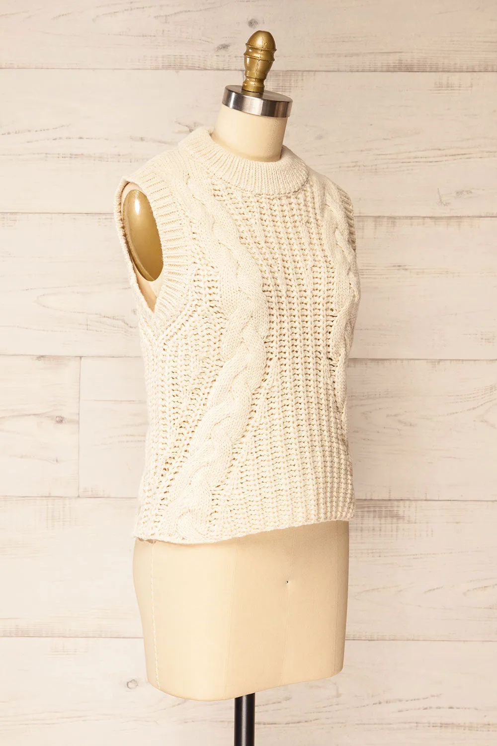 Edinburgh | Sleeveless Knitted Top sold by Boutique 1861 product image thumbnail 3