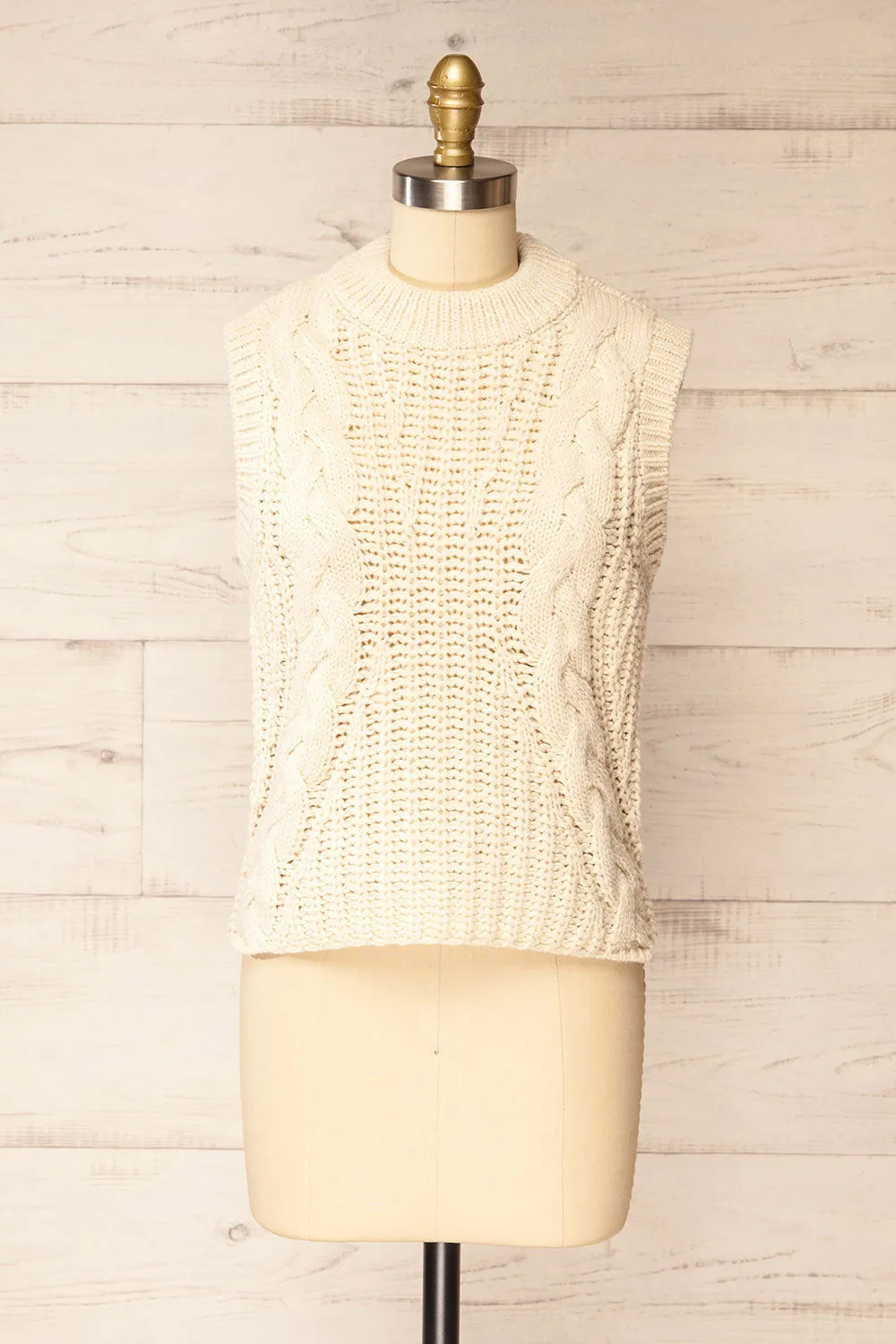 Edinburgh | Sleeveless Knitted Top sold by Boutique 1861