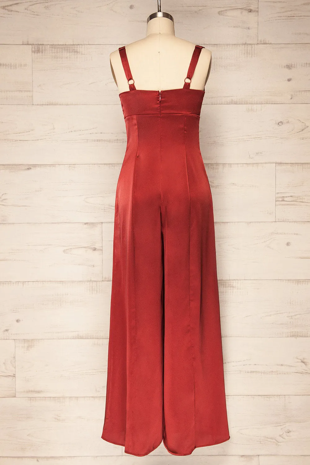 Laloux | Satin Wide Leg Jumpsuit sold by Boutique 1861 product image thumbnail 5