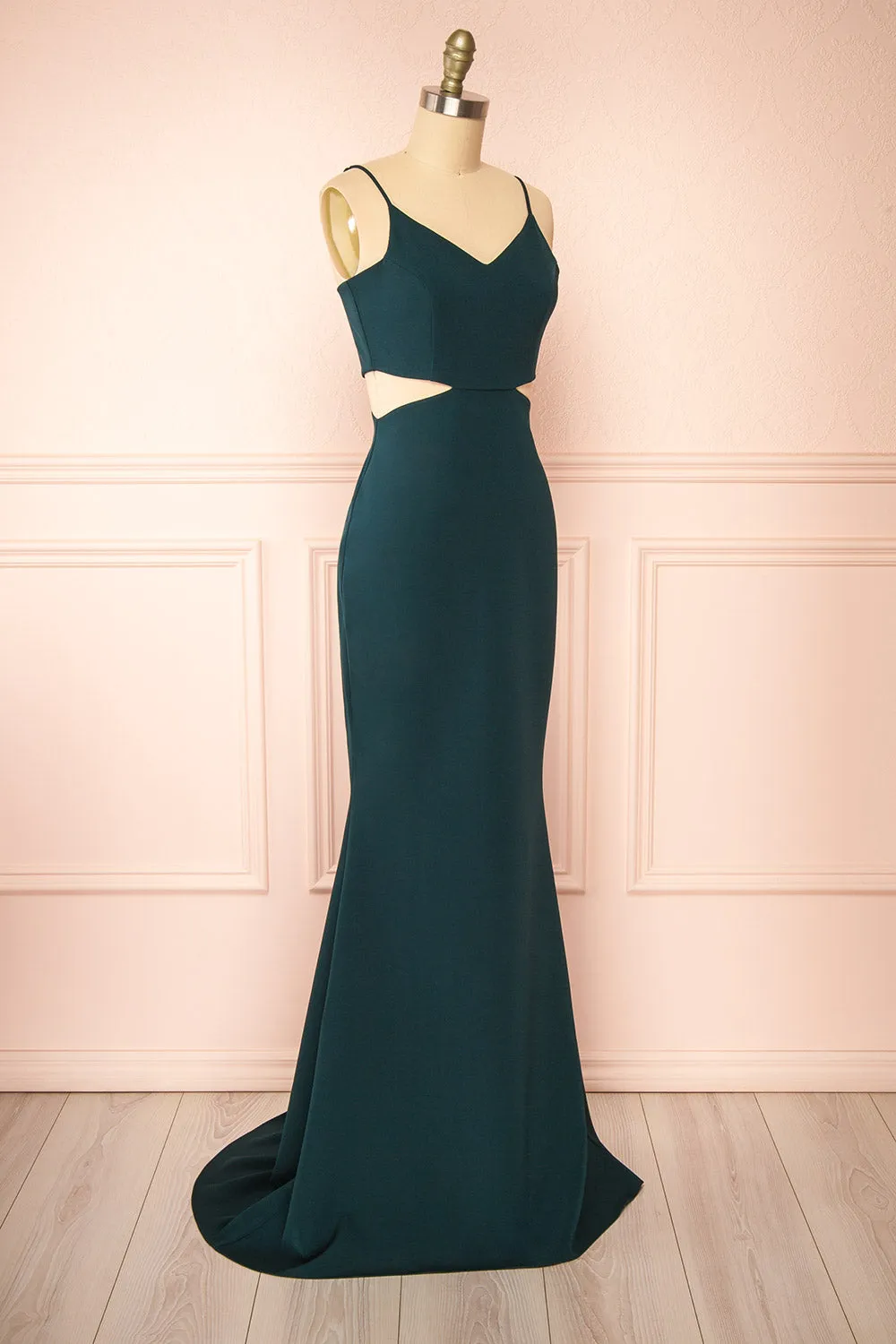 Kamilla Green | Maxi Mermaid Dress w/ Cut-Outs sold by Boutique 1861 product image thumbnail 4