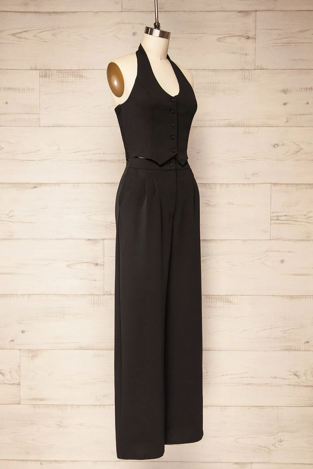 Ramses Black | Jumpsuit w/ Halter-Neck Vest Top sold by Boutique 1861 product image thumbnail 5
