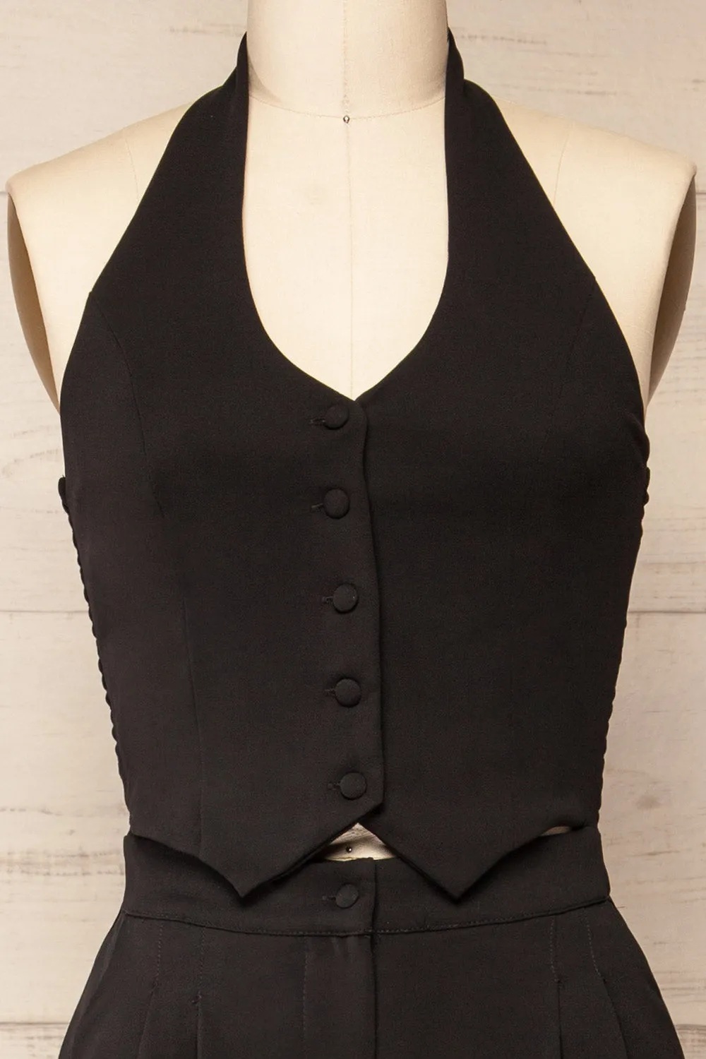 Ramses Black | Jumpsuit w/ Halter-Neck Vest Top sold by Boutique 1861 product image thumbnail 4