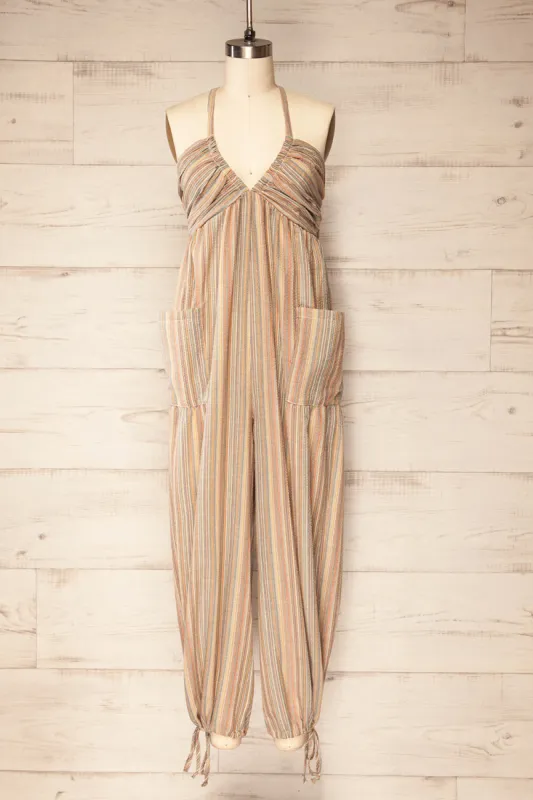Alep | Multicolor Striped Jumpsuit sold by Boutique 1861