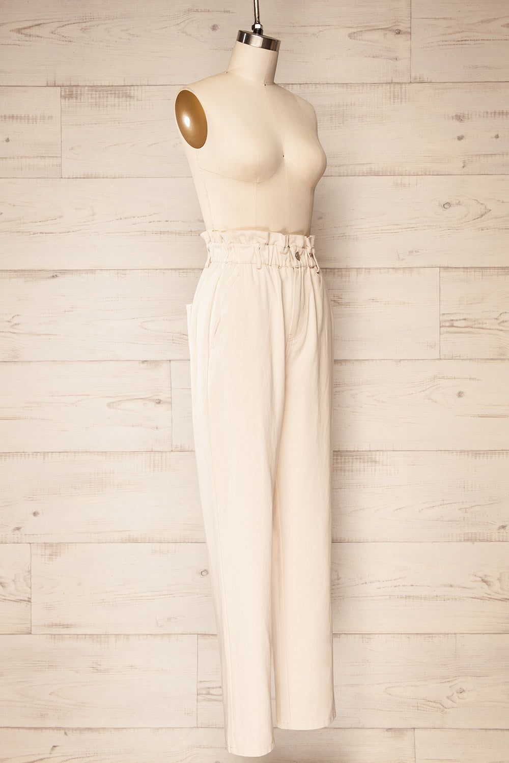 Provost Beige | High-Waisted Pants w/ Elastic Waist sold by Boutique 1861 product image thumbnail 3