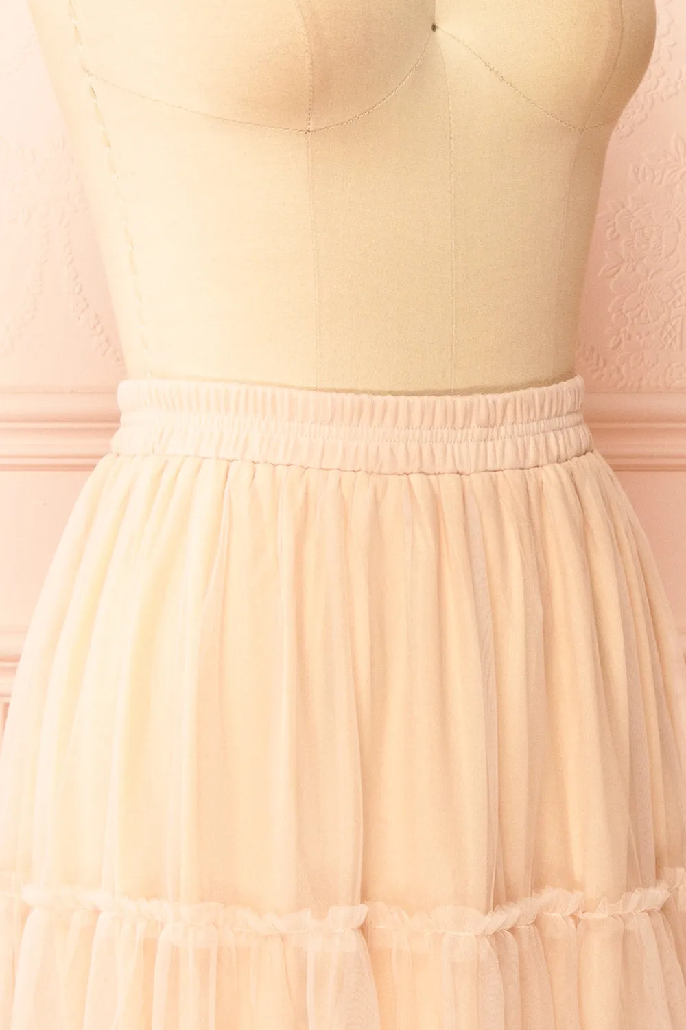 Yotsuba Blush | Tiered Tulle Midi Skirt sold by Boutique 1861 product image thumbnail 5