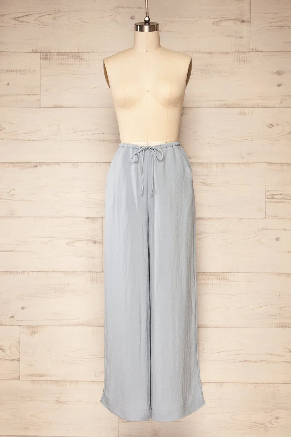 Koya Blue | Lined High-Waisted Pants sold by Boutique 1861