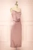Chloe Sunrise | Cowl Neck Satin Slip Dress sold by Boutique 1861