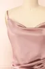 Chloe Sunrise | Cowl Neck Satin Slip Dress sold by Boutique 1861