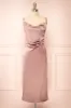 Chloe Sunrise | Cowl Neck Satin Slip Dress sold by Boutique 1861