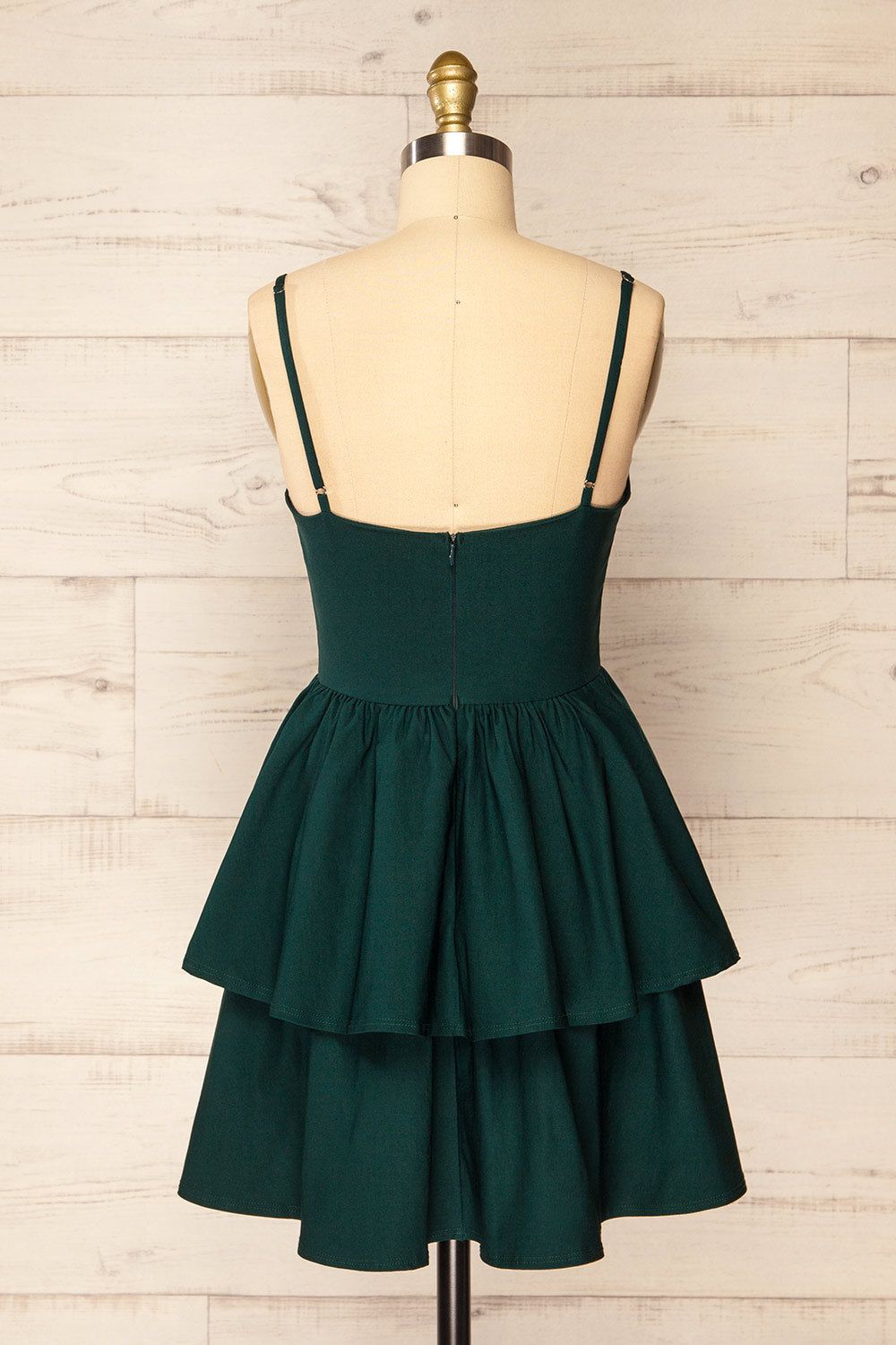 Tallemaja Green | Short Tiered A-Line Dress sold by Boutique 1861 product image thumbnail 5