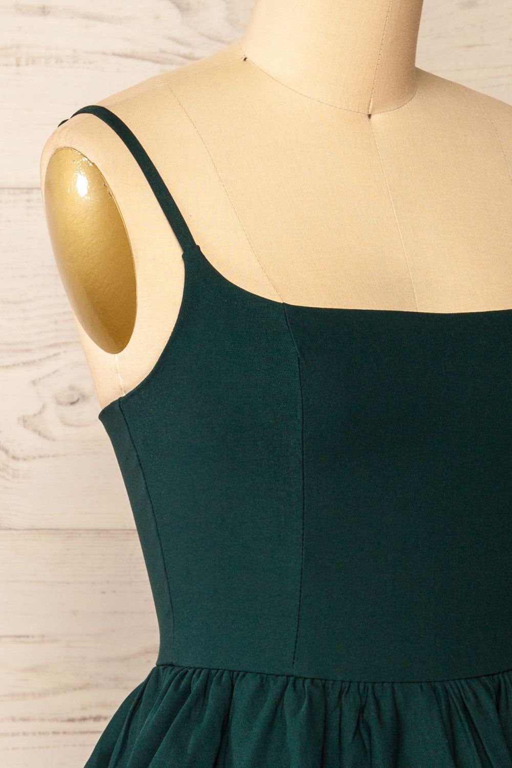 Tallemaja Green | Short Tiered A-Line Dress sold by Boutique 1861 product image thumbnail 4