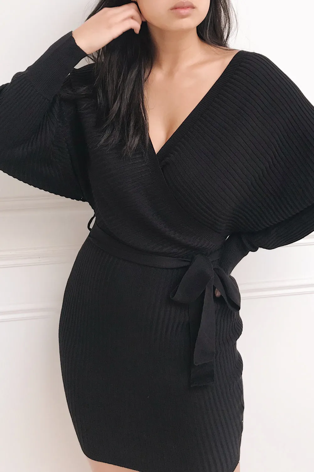 Bergame Pink | Knitted Wrap Dress sold by Boutique 1861 product image thumbnail 2