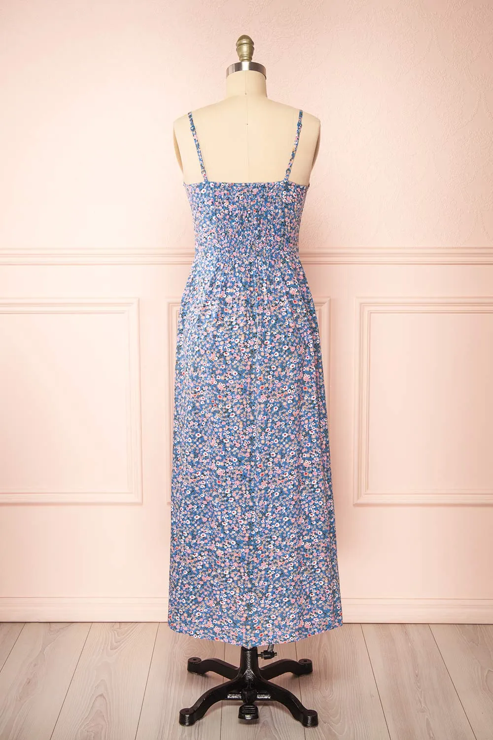 Loranda Blue | Colourful Midi Dress w/ Ruffles sold by Boutique 1861 product image thumbnail 5