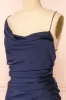 Sevika Navy | Maxi Satin Dress w/ Cowl Neck sold by Boutique 1861
