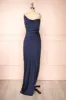 Sevika Navy | Maxi Satin Dress w/ Cowl Neck sold by Boutique 1861