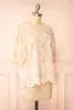 Niah | Oversized Peach Top w/ Embroidery sold by Boutique 1861