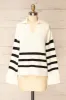 Edmunds | Striped Sweater w/ V-Neck sold by Boutique 1861
