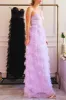 Jurin Lavender | Bustier Maxi Dress w/ Ruffled Tulle sold by Boutique 1861