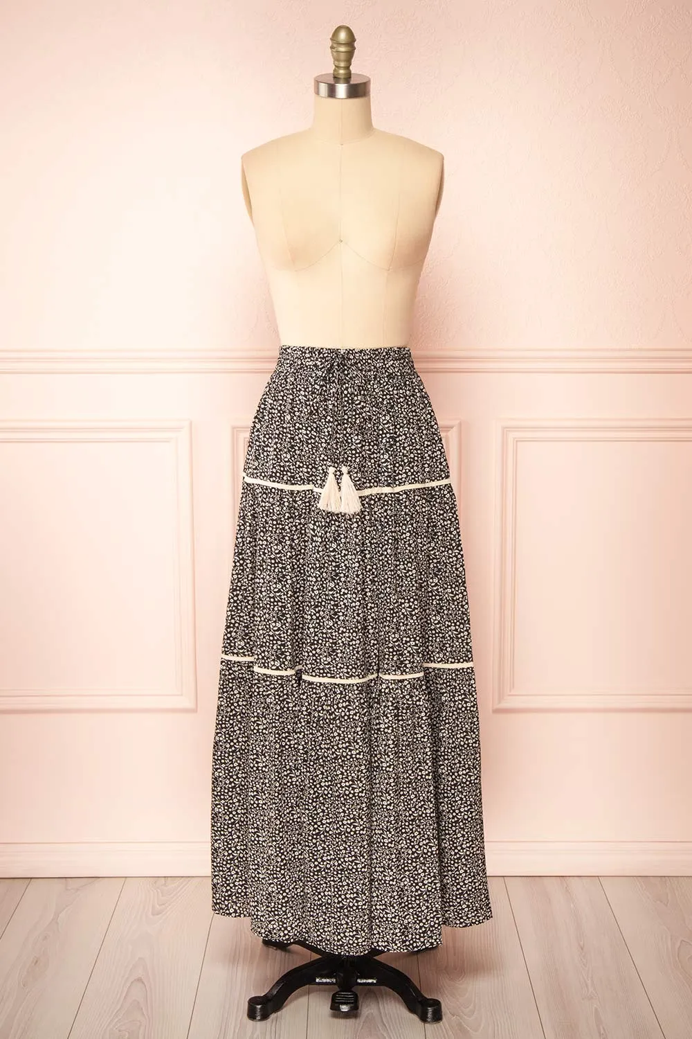 Veriana | Floral Tiered Midi Skirt sold by Boutique 1861