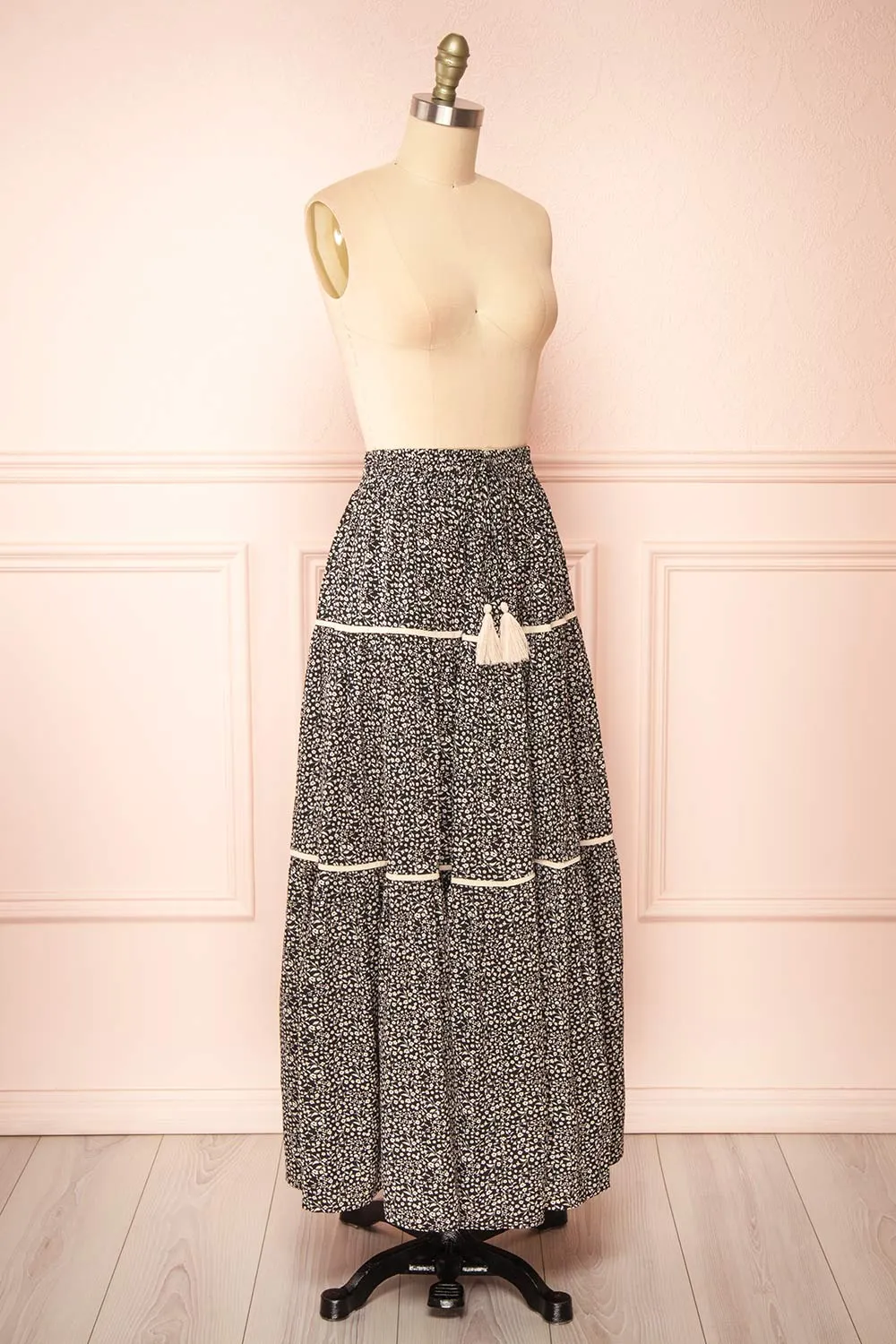 Veriana | Floral Tiered Midi Skirt sold by Boutique 1861 product image thumbnail 3