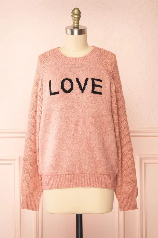 Azalea Pink | Knit Sweater sold by Boutique 1861