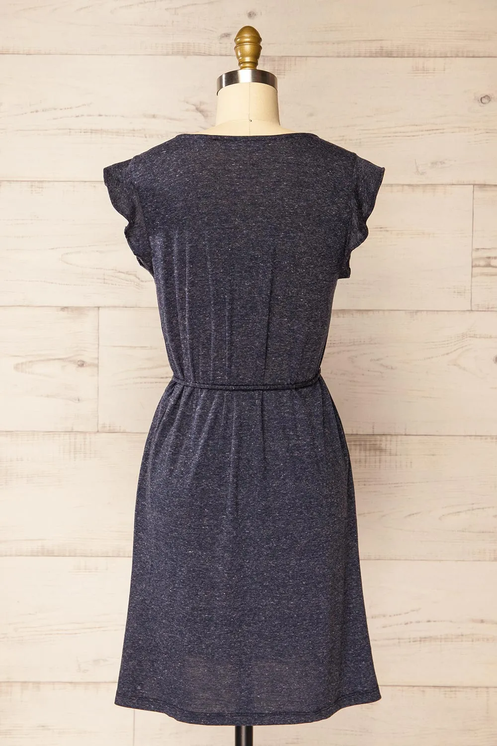 Clarice Navy | Short Sleeveless Dress sold by Boutique 1861 product image thumbnail 5