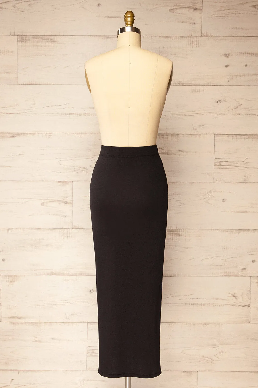 Addis | Black Long Skirt w/ Side Slit sold by Boutique 1861 product image thumbnail 5