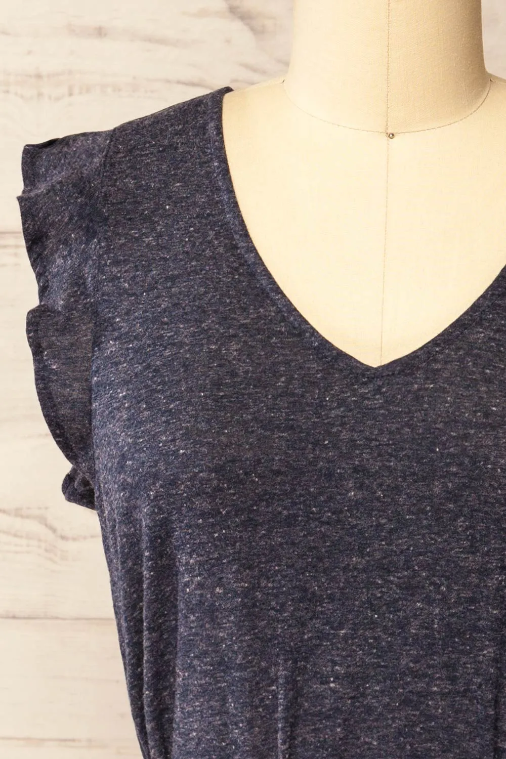 Clarice Navy | Short Sleeveless Dress sold by Boutique 1861 product image thumbnail 2